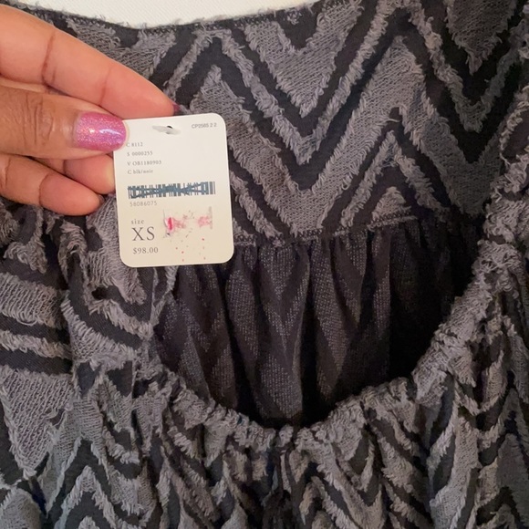 Free People Wavy Baby Gray Size X Small Tunic Dress - Picture 10 of 11